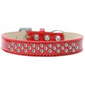 Unconditional Love Sprinkles Ice Cream Clear Crystals Dog CollarRed Size 14 UN812336